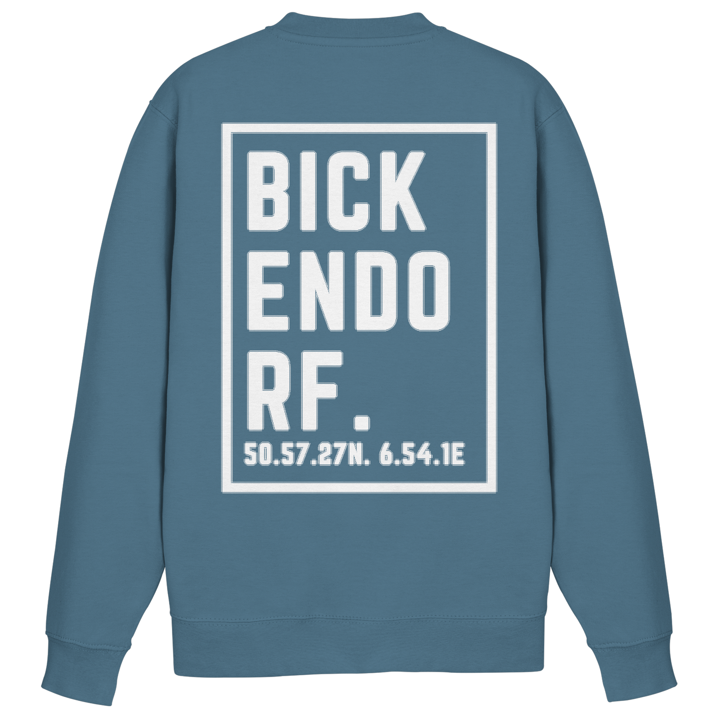 Bickendorf Koordinaten (großer Druck auf dem Rücken) - Basic Sweatshirt