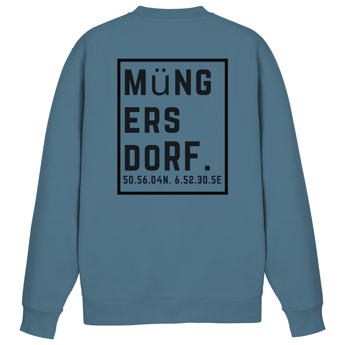 Müngersdorf Koordinaten (großer Druck auf dem Rücken) - Basic Sweatshirt