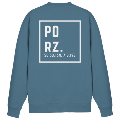 Porz Koordinaten (großer Druck Rücken) - Basic Sweatshirt