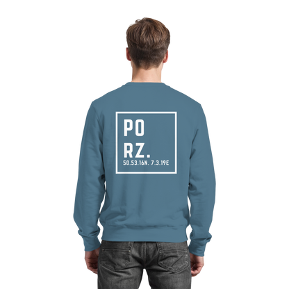 Porz Koordinaten (großer Druck Rücken) - Basic Sweatshirt