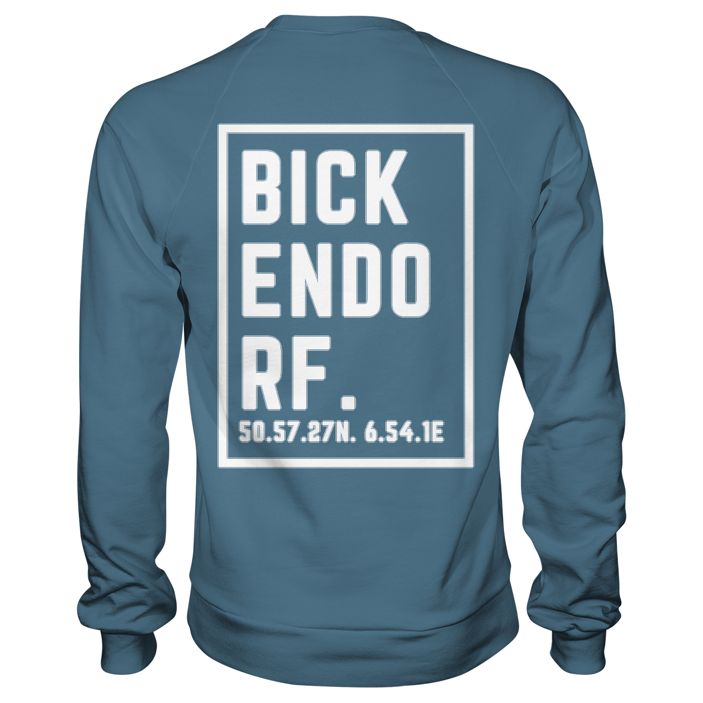 Bickendorf Koordinaten (großer Druck auf dem Rücken) - Basic Sweatshirt