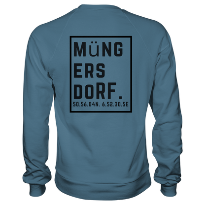 Müngersdorf Koordinaten (großer Druck auf dem Rücken) - Basic Sweatshirt