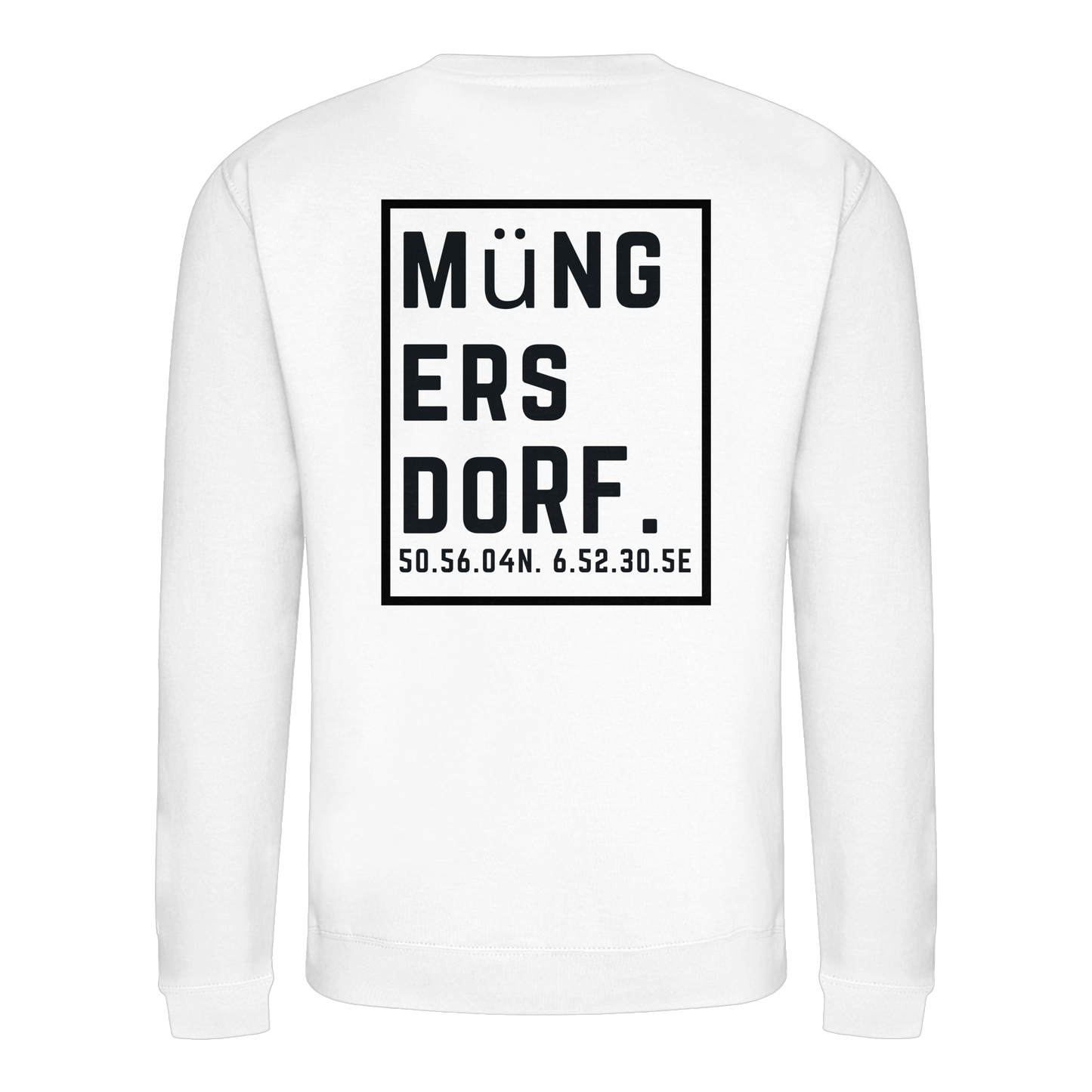Müngersdorf Koordinaten (großer Druck auf dem Rücken) - Basic Sweatshirt