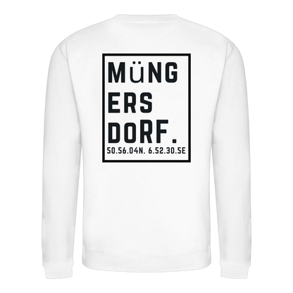 Müngersdorf Koordinaten (großer Druck auf dem Rücken) - Basic Sweatshirt
