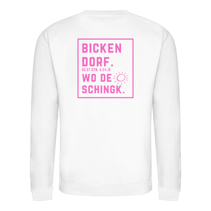 Wo de Sonn schingk - Bickendorf Druck Rücken - Basic Sweatshirt