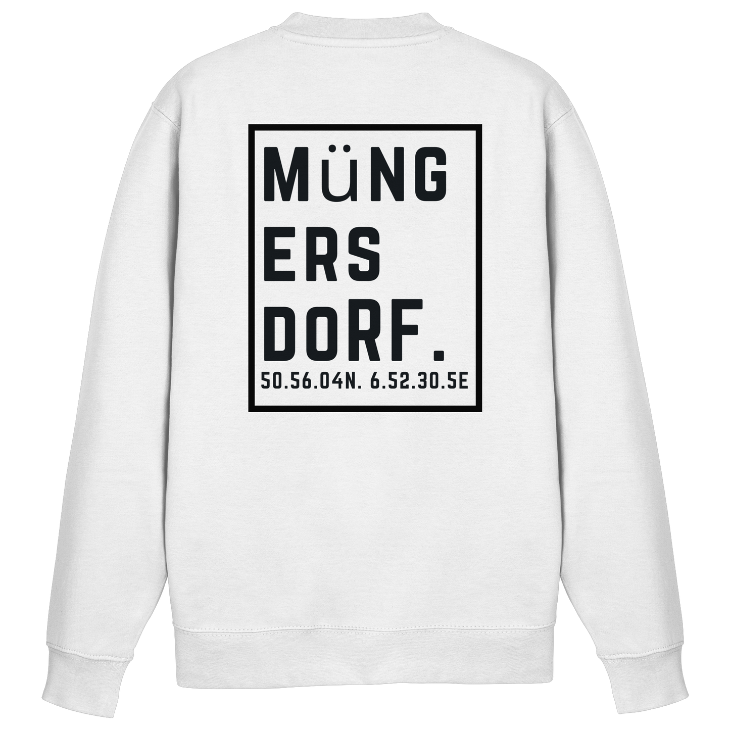 Müngersdorf Koordinaten (großer Druck auf dem Rücken) - Basic Sweatshirt