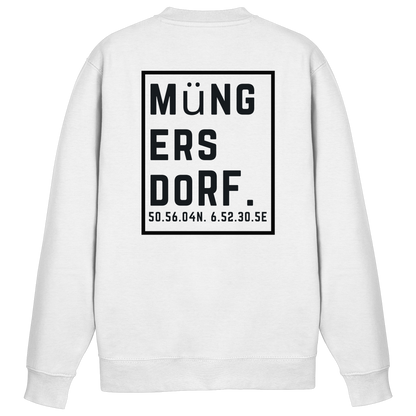 Müngersdorf Koordinaten (großer Druck auf dem Rücken) - Basic Sweatshirt