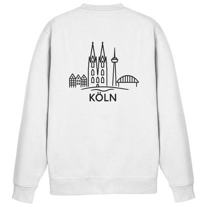 Köln Skyline (großer Druck auf dem Rücken) - Basic Sweatshirt