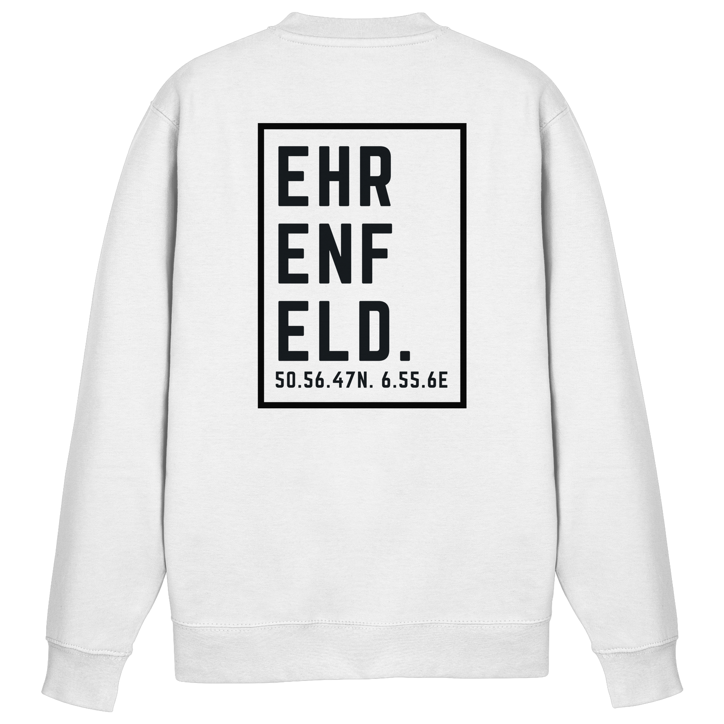 Ehrenfeld Koordinaten (großer Druck auf dem Rücken) - Basic Sweatshirt