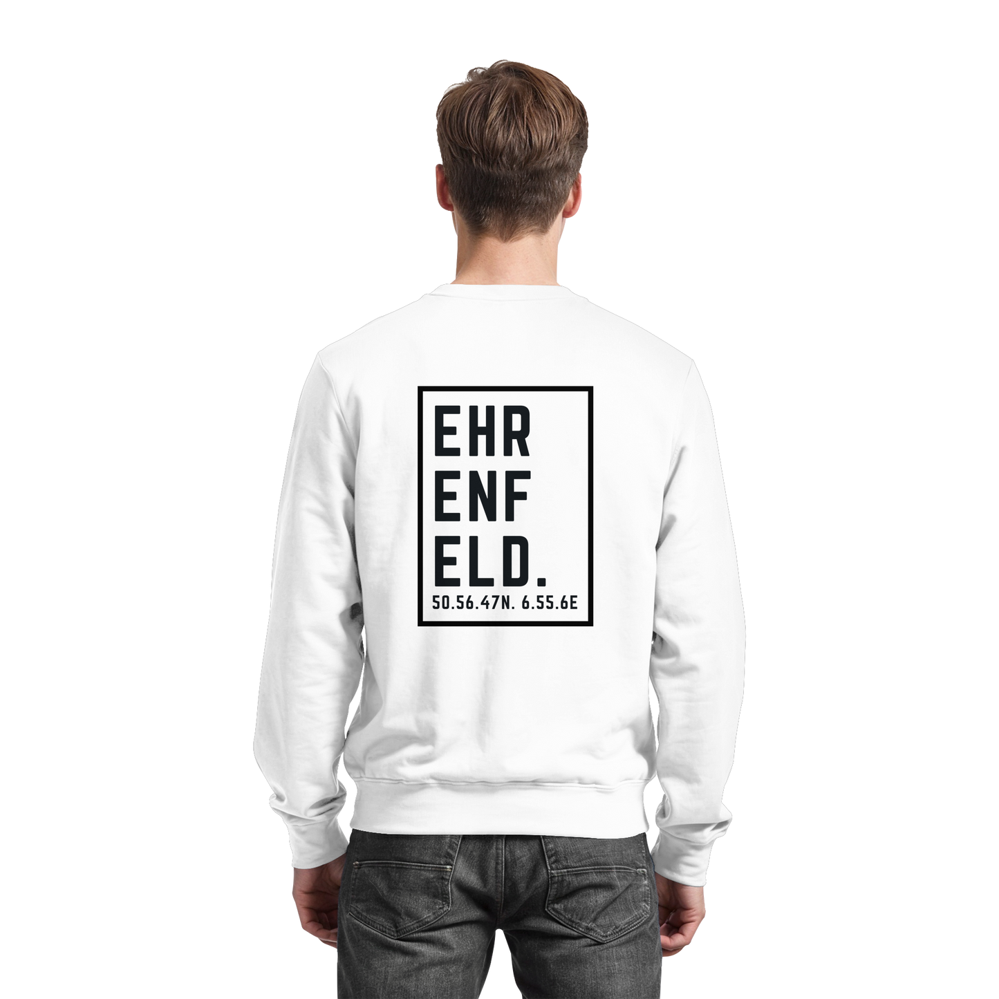 Ehrenfeld Koordinaten (großer Druck auf dem Rücken) - Basic Sweatshirt