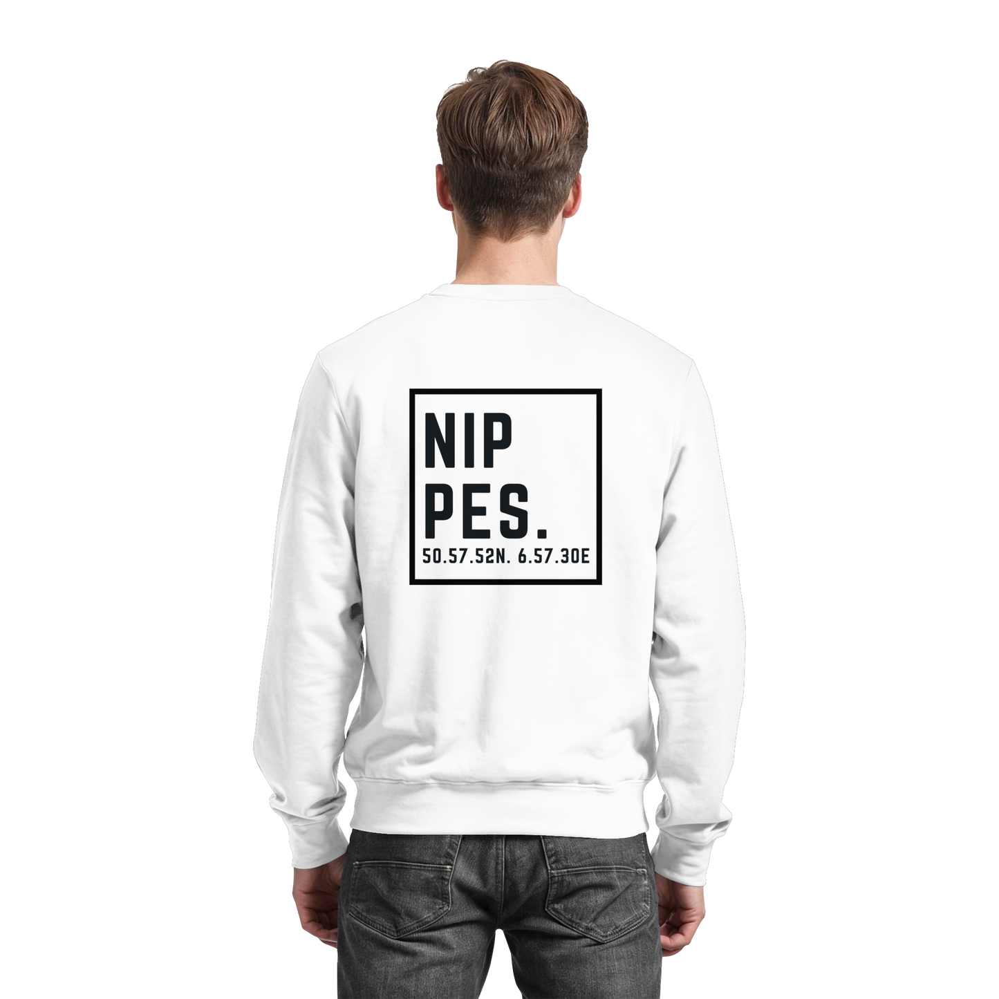 Nippes Koordinaten (großer Druck auf dem Rücken) - Basic Sweatshirt