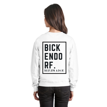 Bickendorf Koordinaten (großer Druck auf dem Rücken) - Basic Sweatshirt