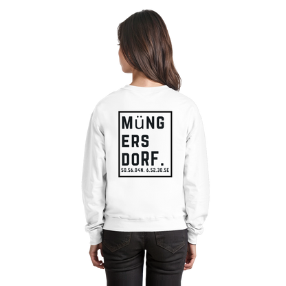 Müngersdorf Koordinaten (großer Druck auf dem Rücken) - Basic Sweatshirt
