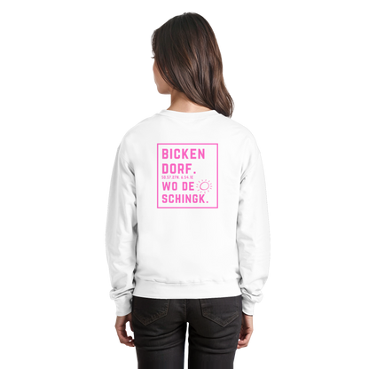 Wo de Sonn schingk - Bickendorf Druck Rücken - Basic Sweatshirt