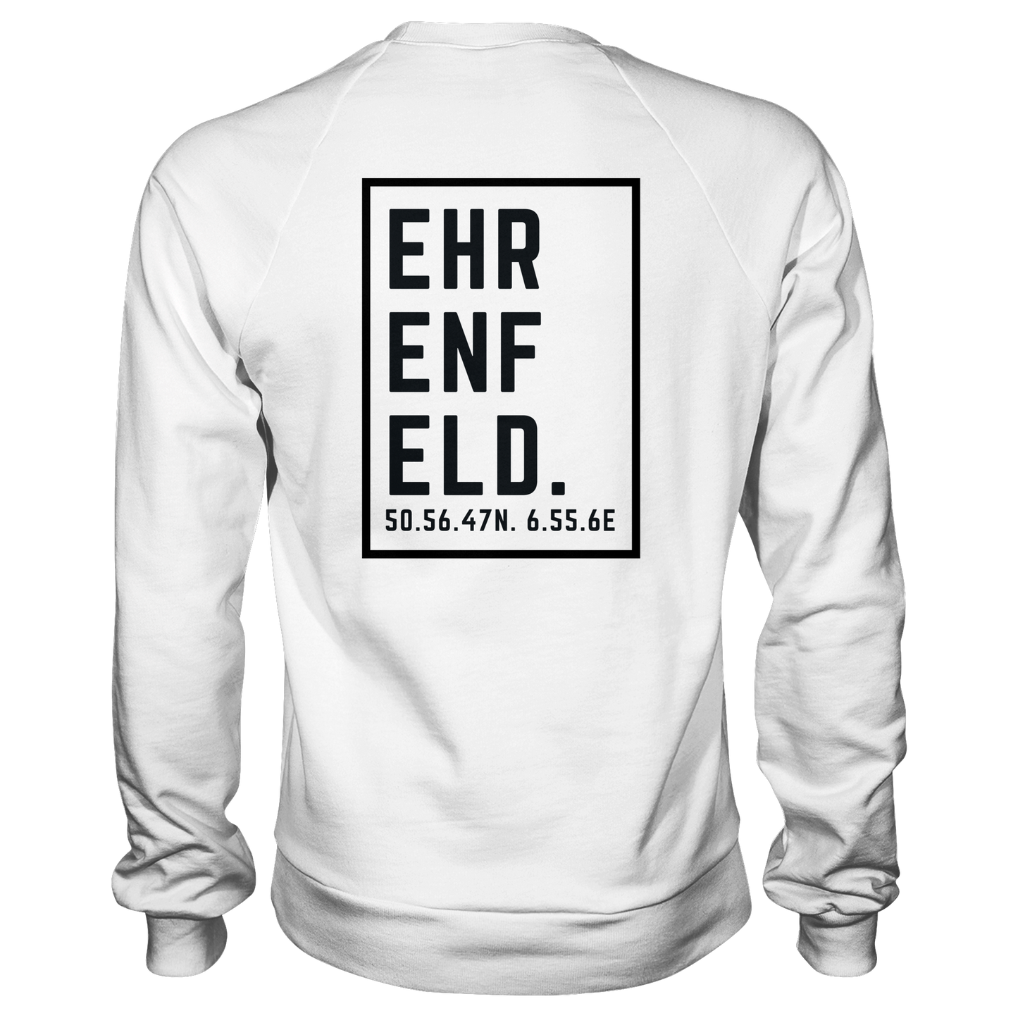Ehrenfeld Koordinaten (großer Druck auf dem Rücken) - Basic Sweatshirt