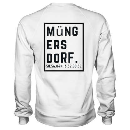 Müngersdorf Koordinaten (großer Druck auf dem Rücken) - Basic Sweatshirt