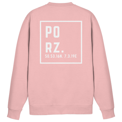 Porz Koordinaten (großer Druck Rücken) - Basic Sweatshirt