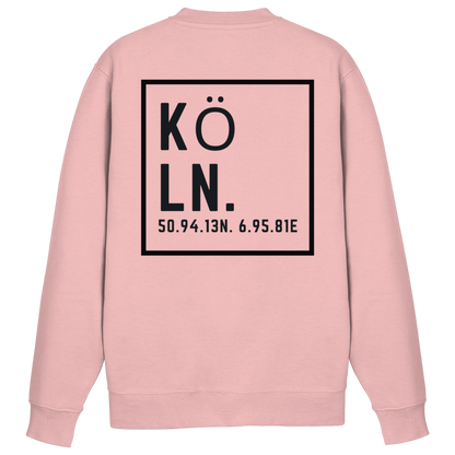 Köln Koordinaten (großer Druck auf dem Rücken) - Basic Sweatshirt