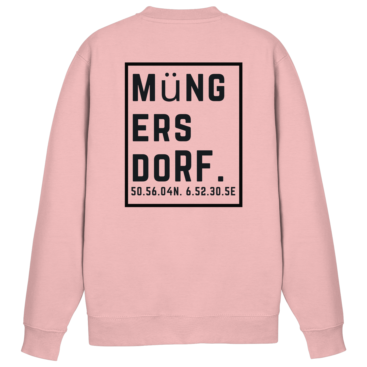 Müngersdorf Koordinaten (großer Druck auf dem Rücken) - Basic Sweatshirt