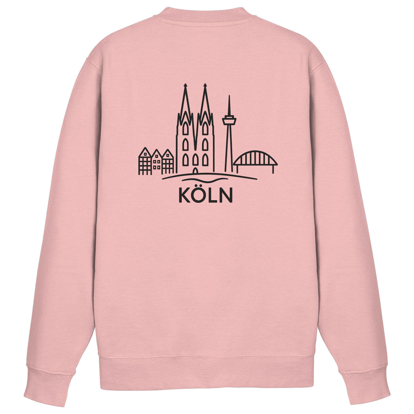 Köln Skyline (großer Druck auf dem Rücken) - Basic Sweatshirt