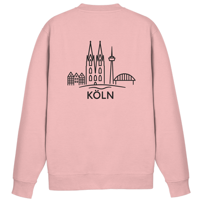 Köln Skyline (großer Druck auf dem Rücken) - Basic Sweatshirt