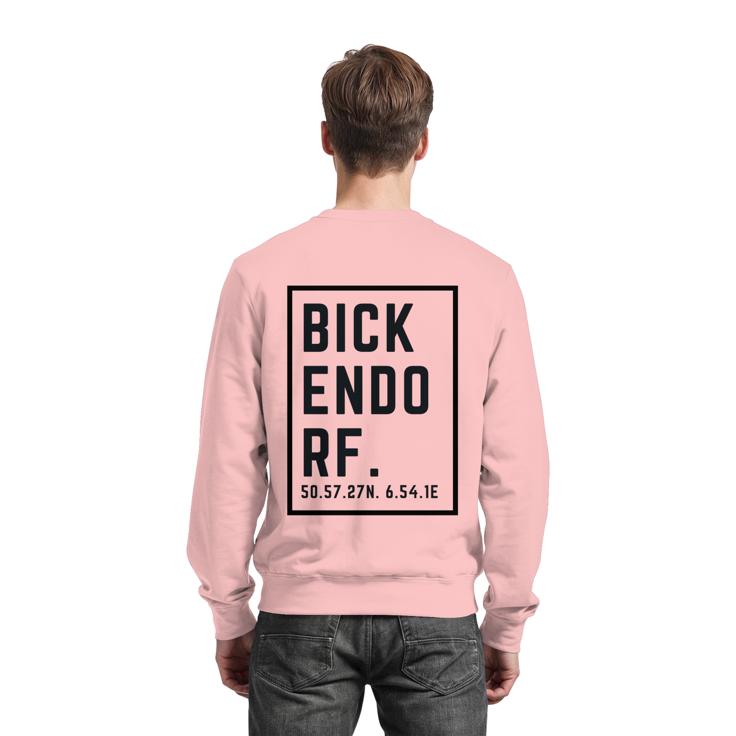 Bickendorf Koordinaten (großer Druck auf dem Rücken) - Basic Sweatshirt