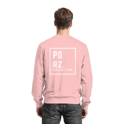 Porz Koordinaten (großer Druck Rücken) - Basic Sweatshirt