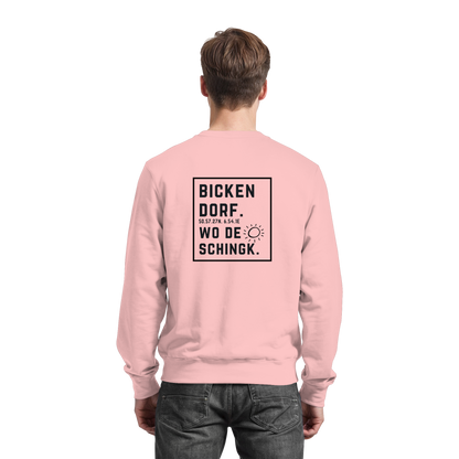 Wo de Sonn schingk - Bickendorf Druck Rücken - Basic Sweatshirt
