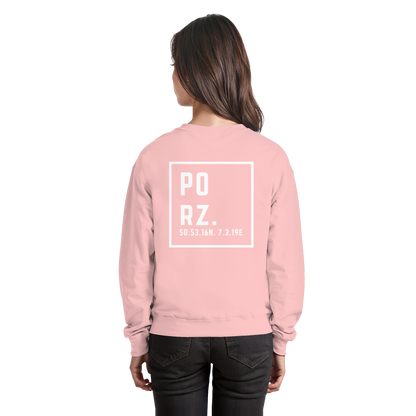 Porz Koordinaten (großer Druck Rücken) - Basic Sweatshirt