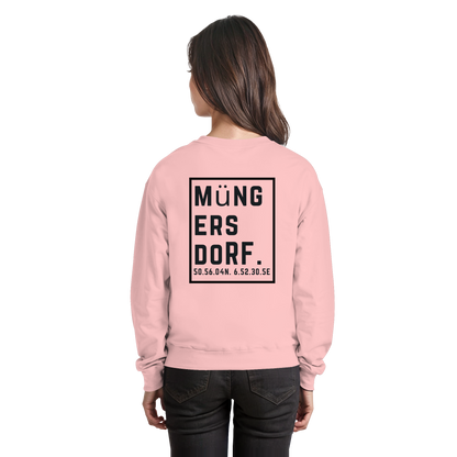 Müngersdorf Koordinaten (großer Druck auf dem Rücken) - Basic Sweatshirt