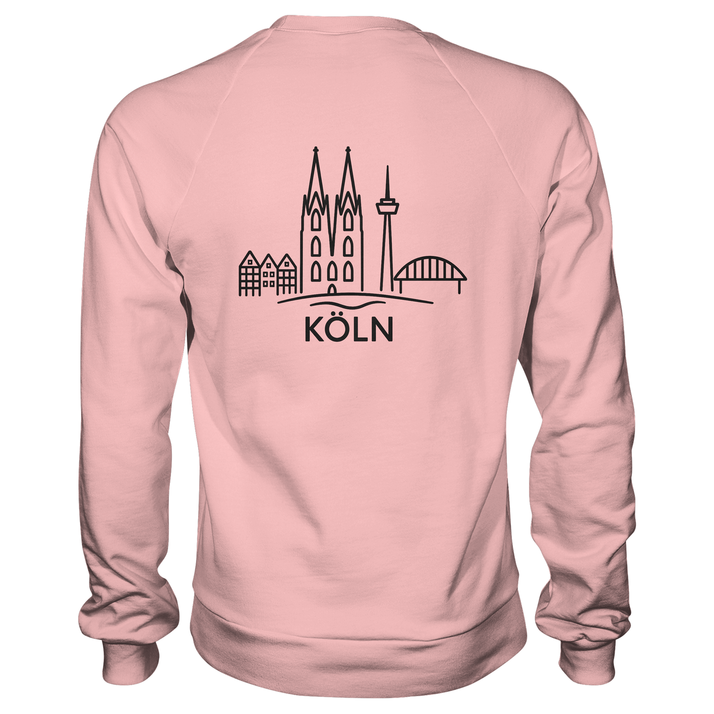 Köln Skyline (großer Druck auf dem Rücken) - Basic Sweatshirt