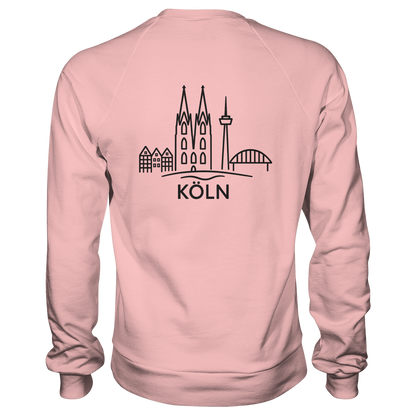 Köln Skyline (großer Druck auf dem Rücken) - Basic Sweatshirt