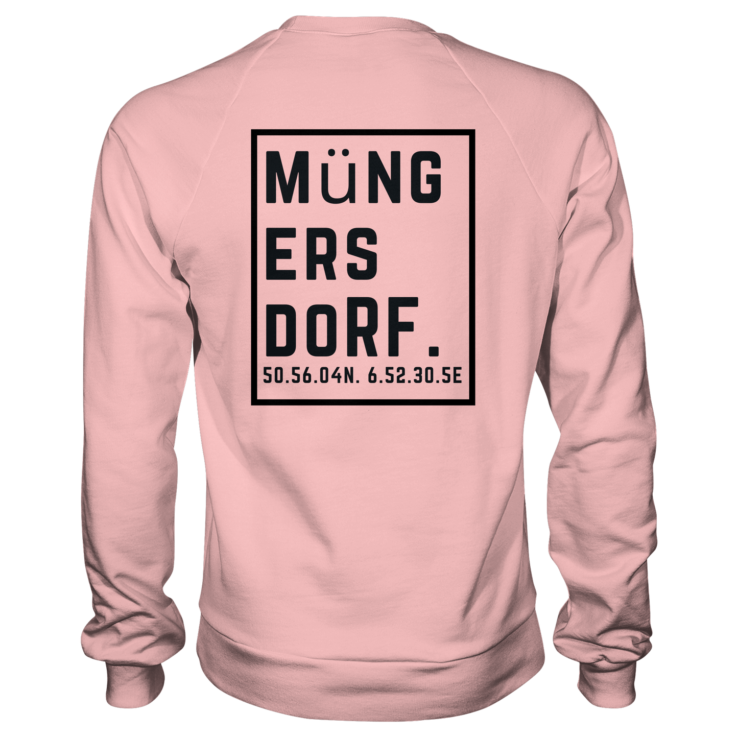 Müngersdorf Koordinaten (großer Druck auf dem Rücken) - Basic Sweatshirt