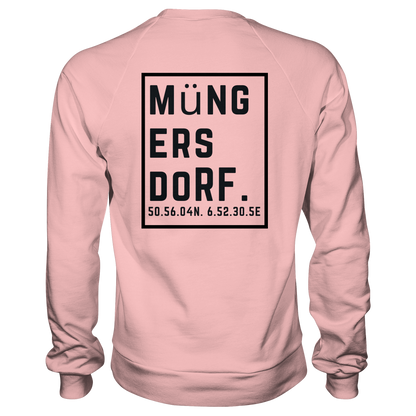 Müngersdorf Koordinaten (großer Druck auf dem Rücken) - Basic Sweatshirt