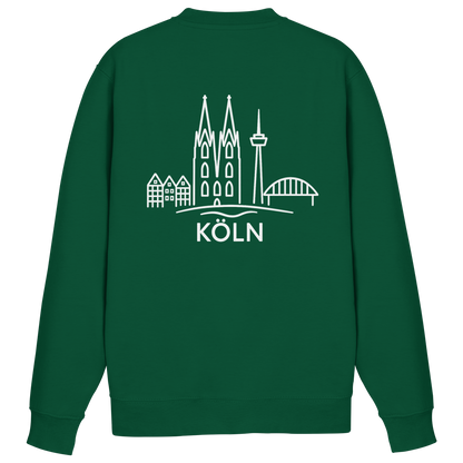 Köln Skyline (großer Druck auf dem Rücken) - Basic Sweatshirt