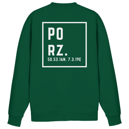 Porz Koordinaten (großer Druck Rücken) - Basic Sweatshirt