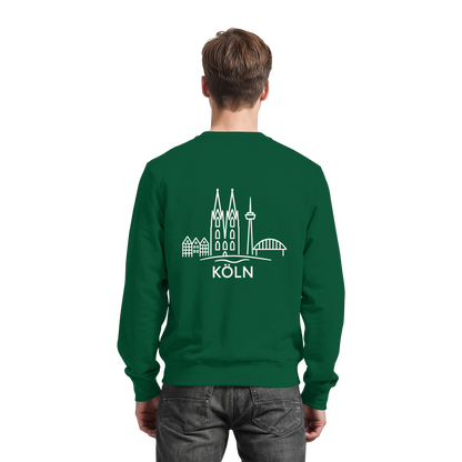 Köln Skyline (großer Druck auf dem Rücken) - Basic Sweatshirt