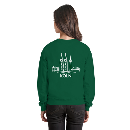 Köln Skyline (großer Druck auf dem Rücken) - Basic Sweatshirt