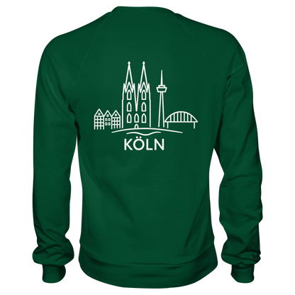 Köln Skyline (großer Druck auf dem Rücken) - Basic Sweatshirt