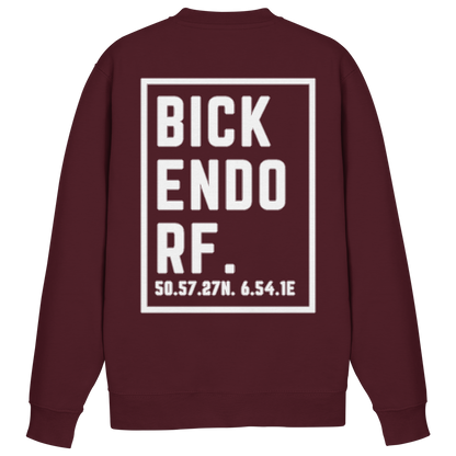 Bickendorf Koordinaten (großer Druck auf dem Rücken) - Basic Sweatshirt