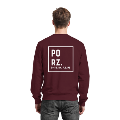 Porz Koordinaten (großer Druck Rücken) - Basic Sweatshirt