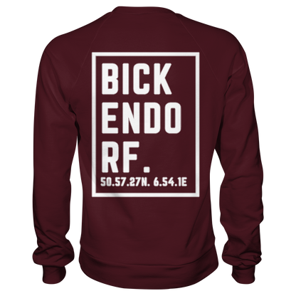 Bickendorf Koordinaten (großer Druck auf dem Rücken) - Basic Sweatshirt