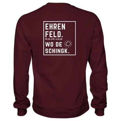 Wo de Sonn schingk - Ehrenfeld Druck Rücken  - Basic Sweatshirt