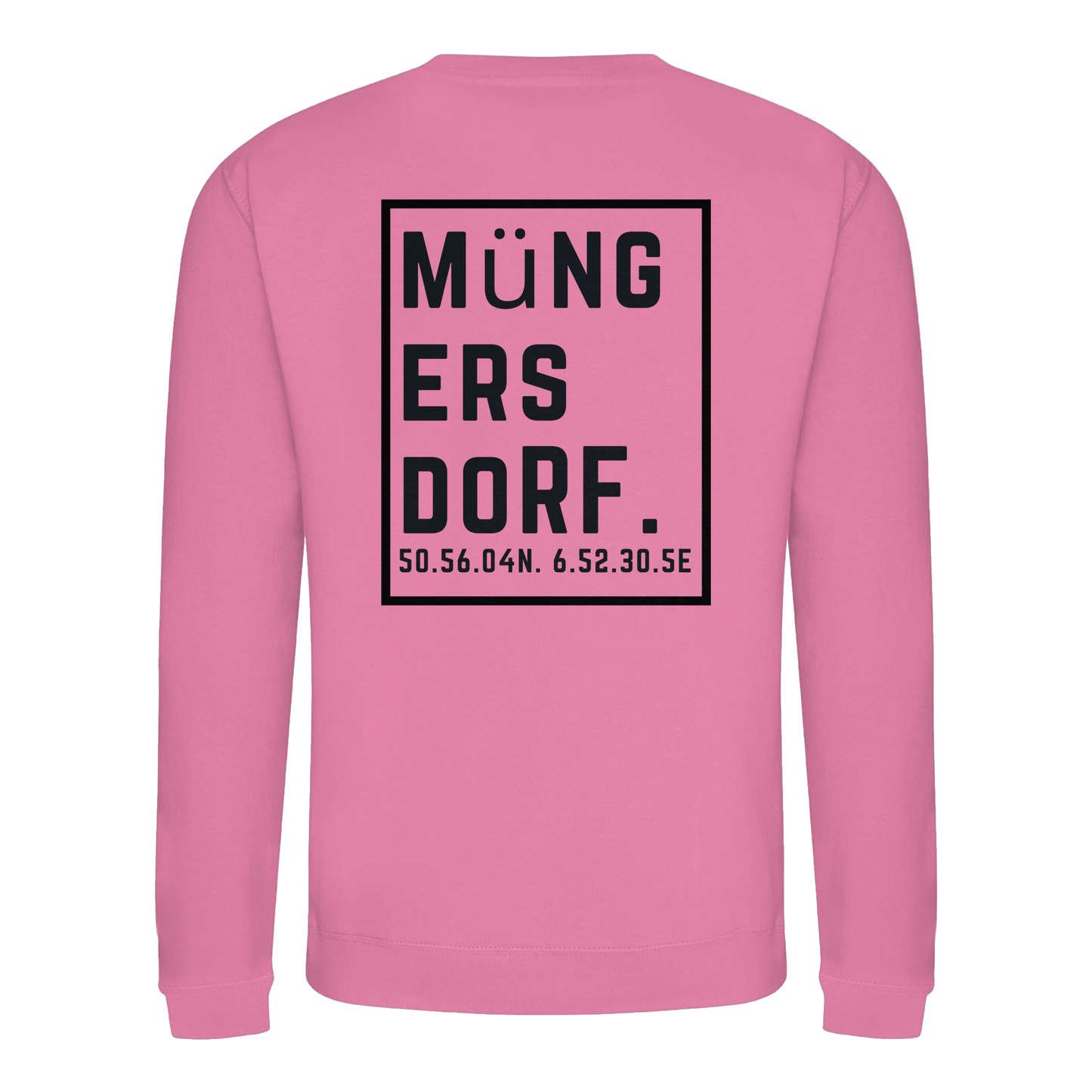 Müngersdorf Koordinaten (großer Druck auf dem Rücken) - Basic Sweatshirt