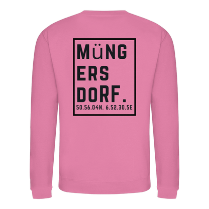 Müngersdorf Koordinaten (großer Druck auf dem Rücken) - Basic Sweatshirt