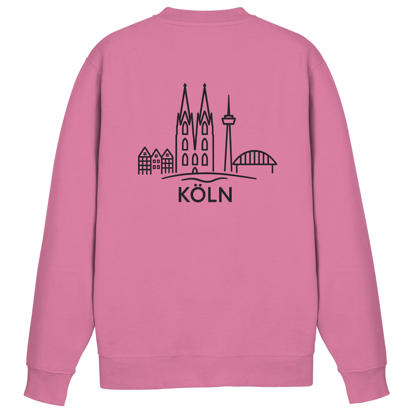 Köln Skyline (großer Druck auf dem Rücken) - Basic Sweatshirt