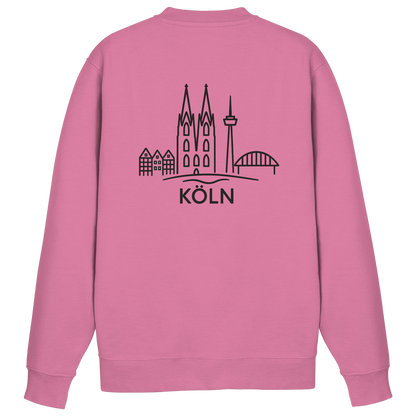 Köln Skyline (großer Druck auf dem Rücken) - Basic Sweatshirt