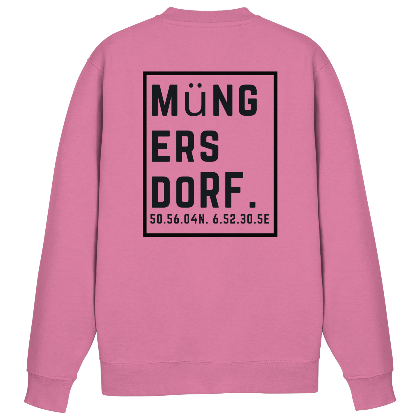 Müngersdorf Koordinaten (großer Druck auf dem Rücken) - Basic Sweatshirt