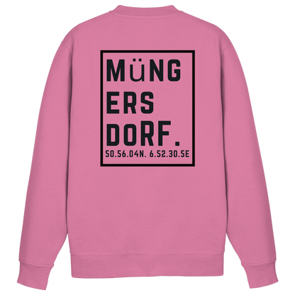 Müngersdorf Koordinaten (großer Druck auf dem Rücken) - Basic Sweatshirt