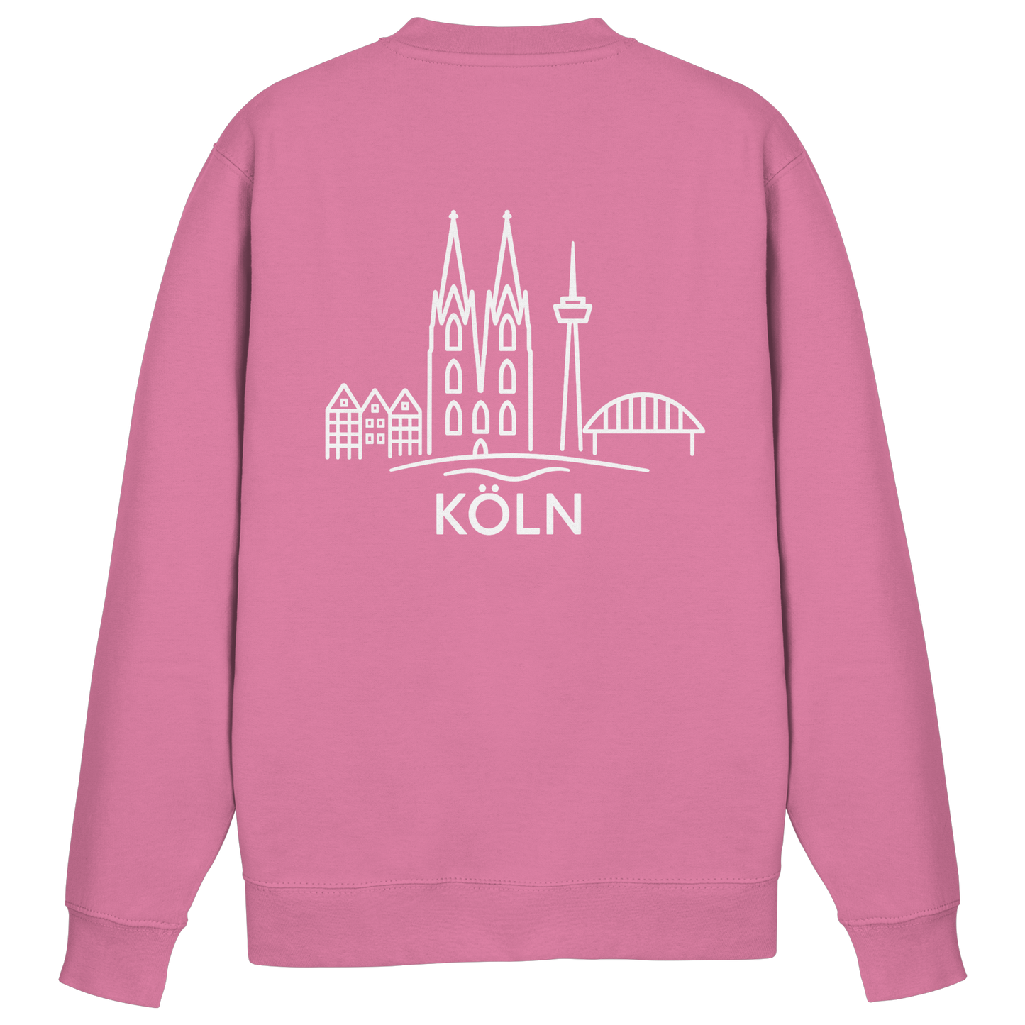 Köln Skyline (großer Druck auf dem Rücken) - Basic Sweatshirt